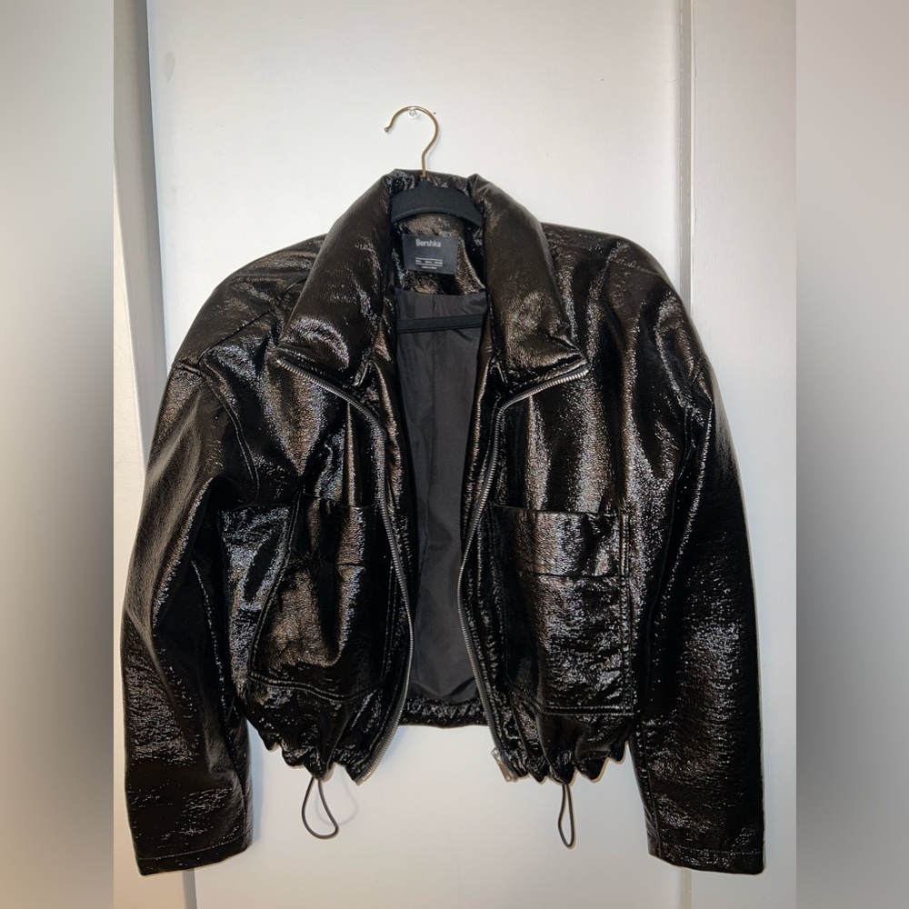 Black textured vinyl jacket